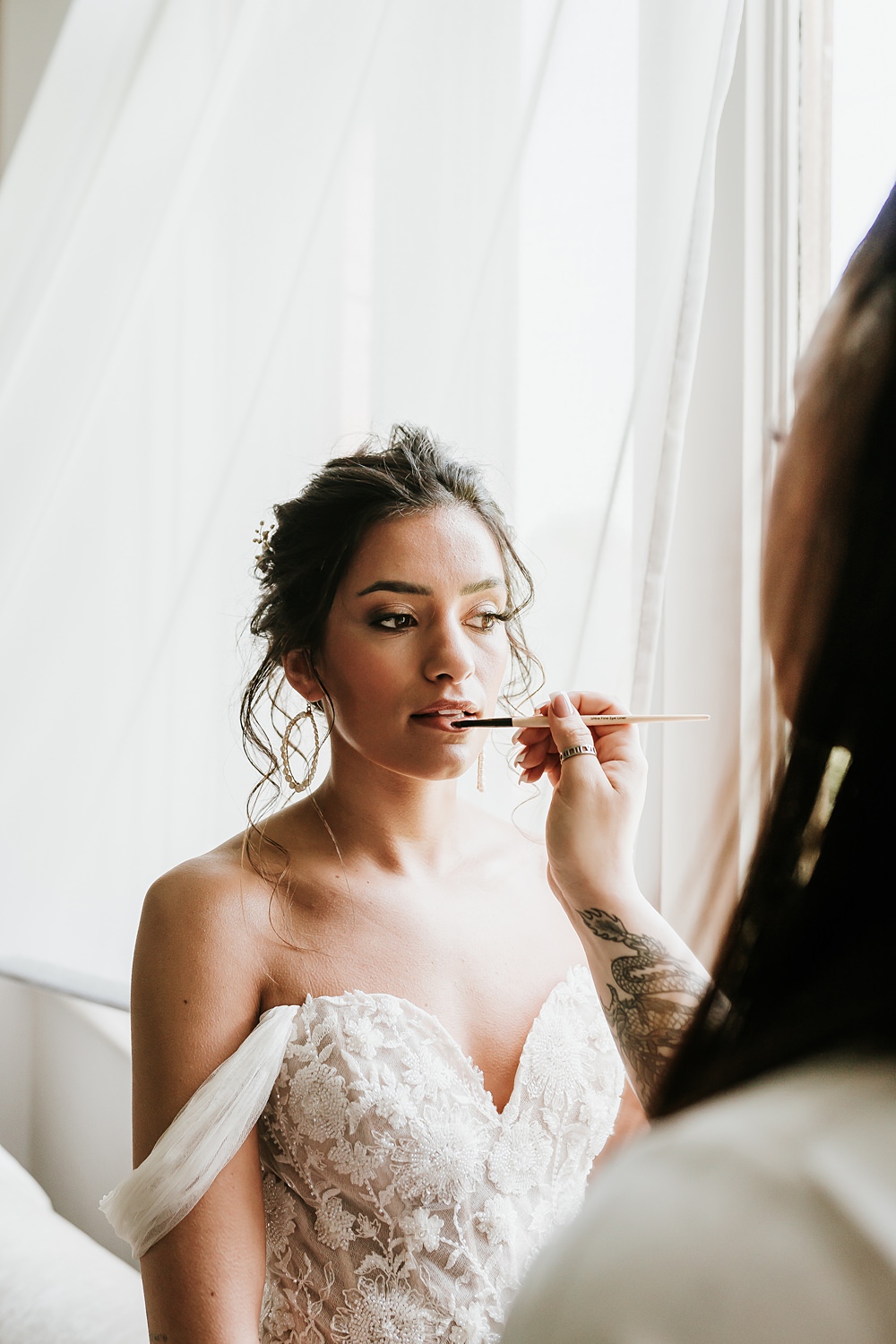 Bride Makeup Natural Hodsock Priory Wedding Gabrielas Photography and Film