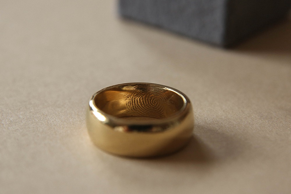 Make Own Wedding Rings CAST Fingerprint
