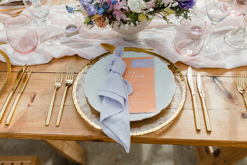 Modern Lilac Wedding Ideas Michelle Huggleston Photography