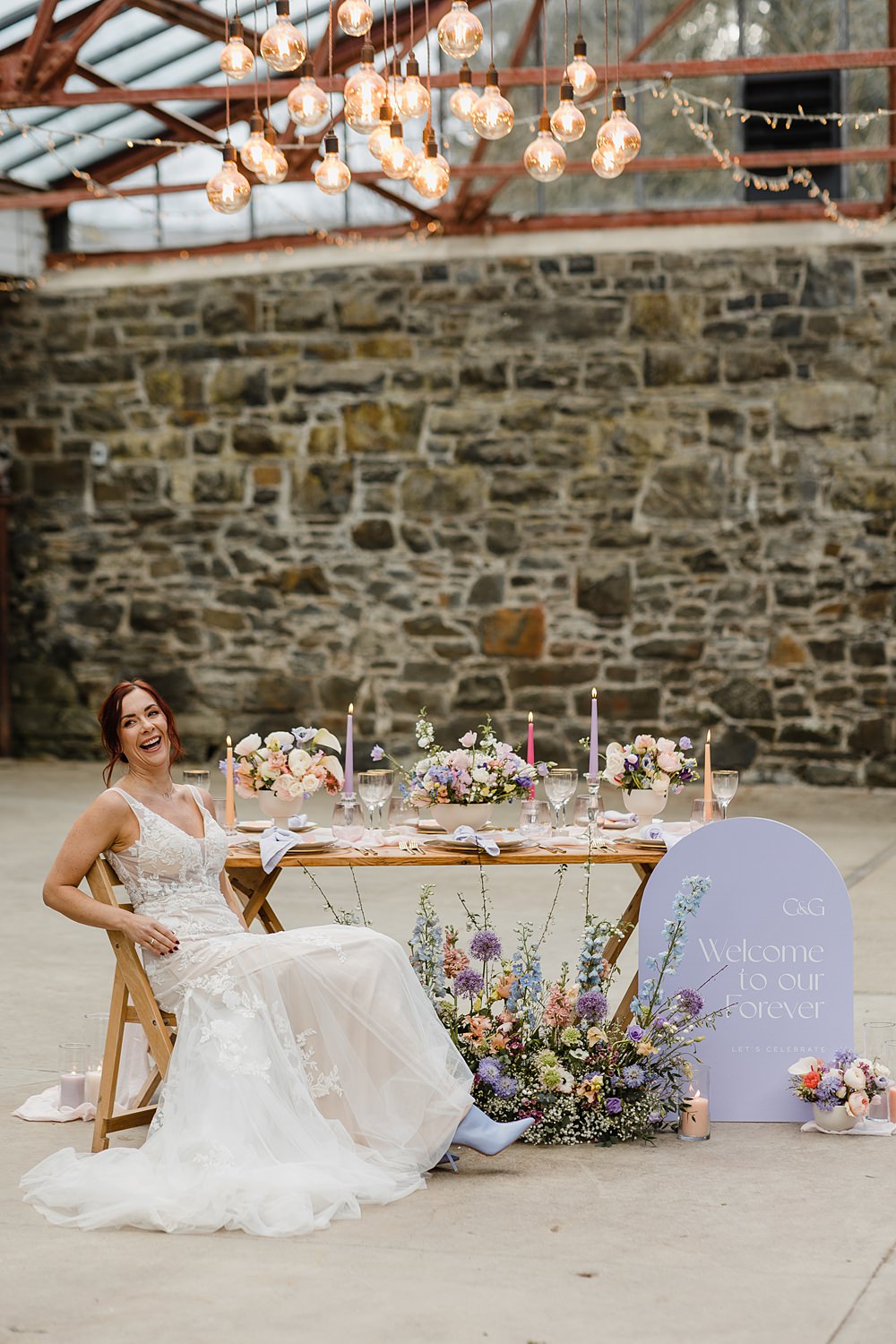 Modern Lilac Wedding Ideas Michelle Huggleston Photography