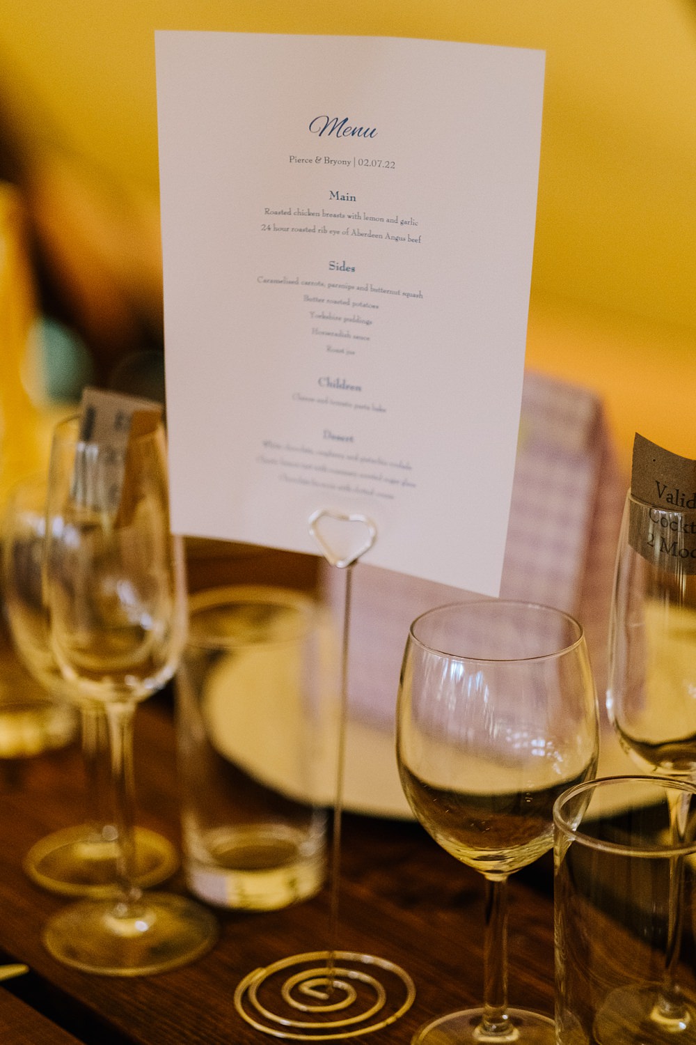 Menu Sign Outdoor Hertfordshire Wedding Kristian Leven Photography