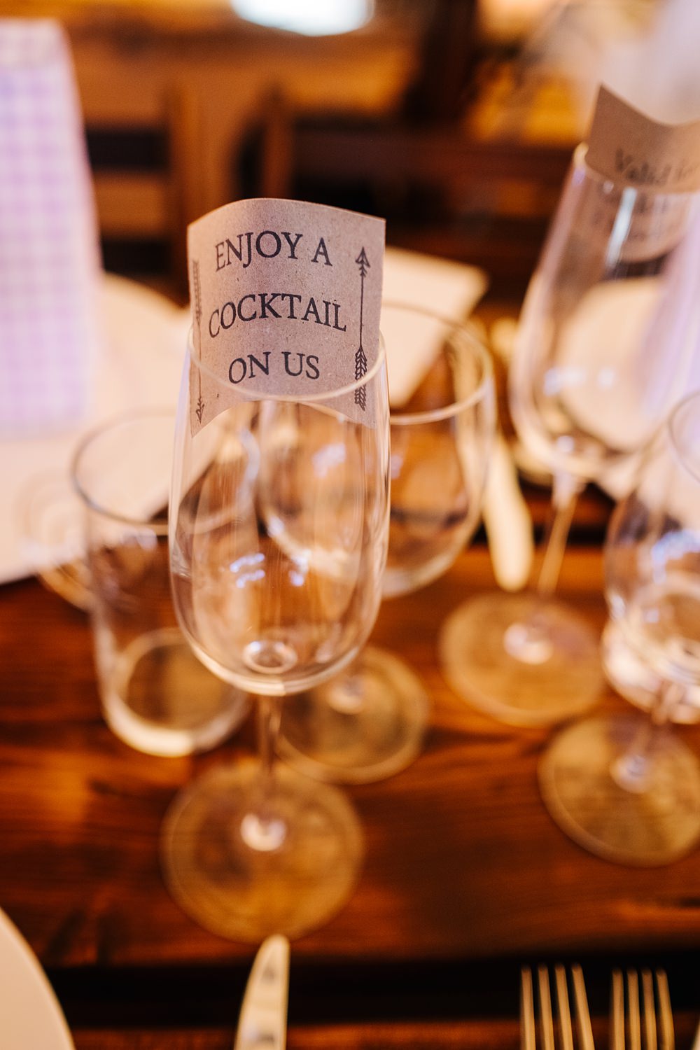 Cocktail Token Voucher Outdoor Hertfordshire Wedding Kristian Leven Photography