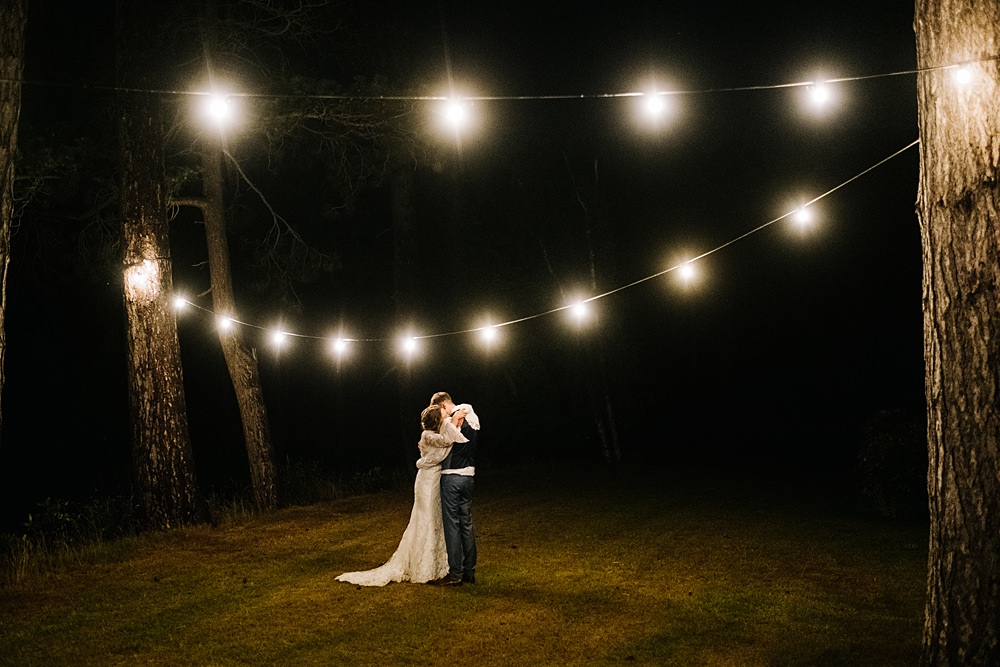 Festoon Lights Outdoor Hertfordshire Wedding Kristian Leven Photography