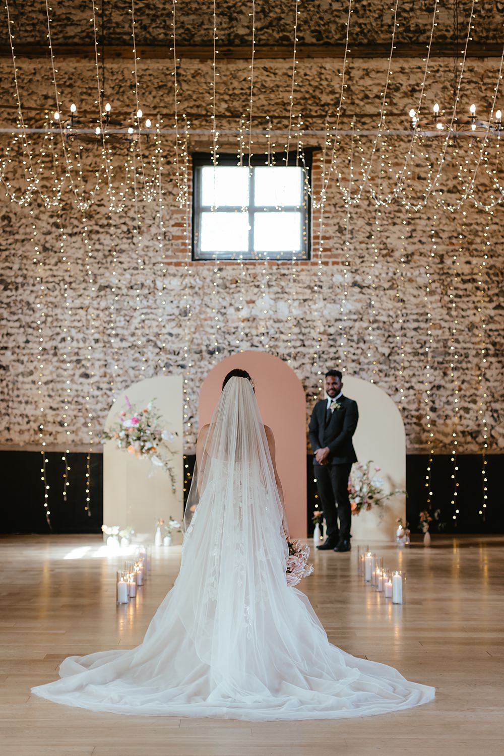 3D Appliqué Gown Dress Bride Shoes Sunglasses Pink Orange Wedding Ideas Bethany Smith Photography
