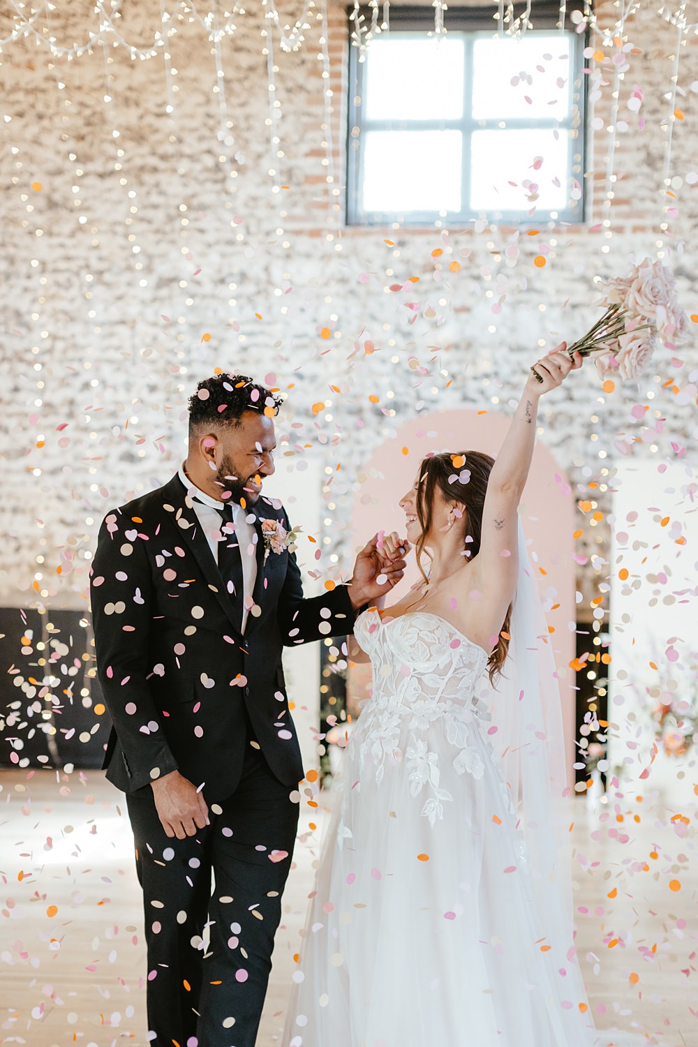 Pink Orange Wedding Ideas Bethany Smith Photography