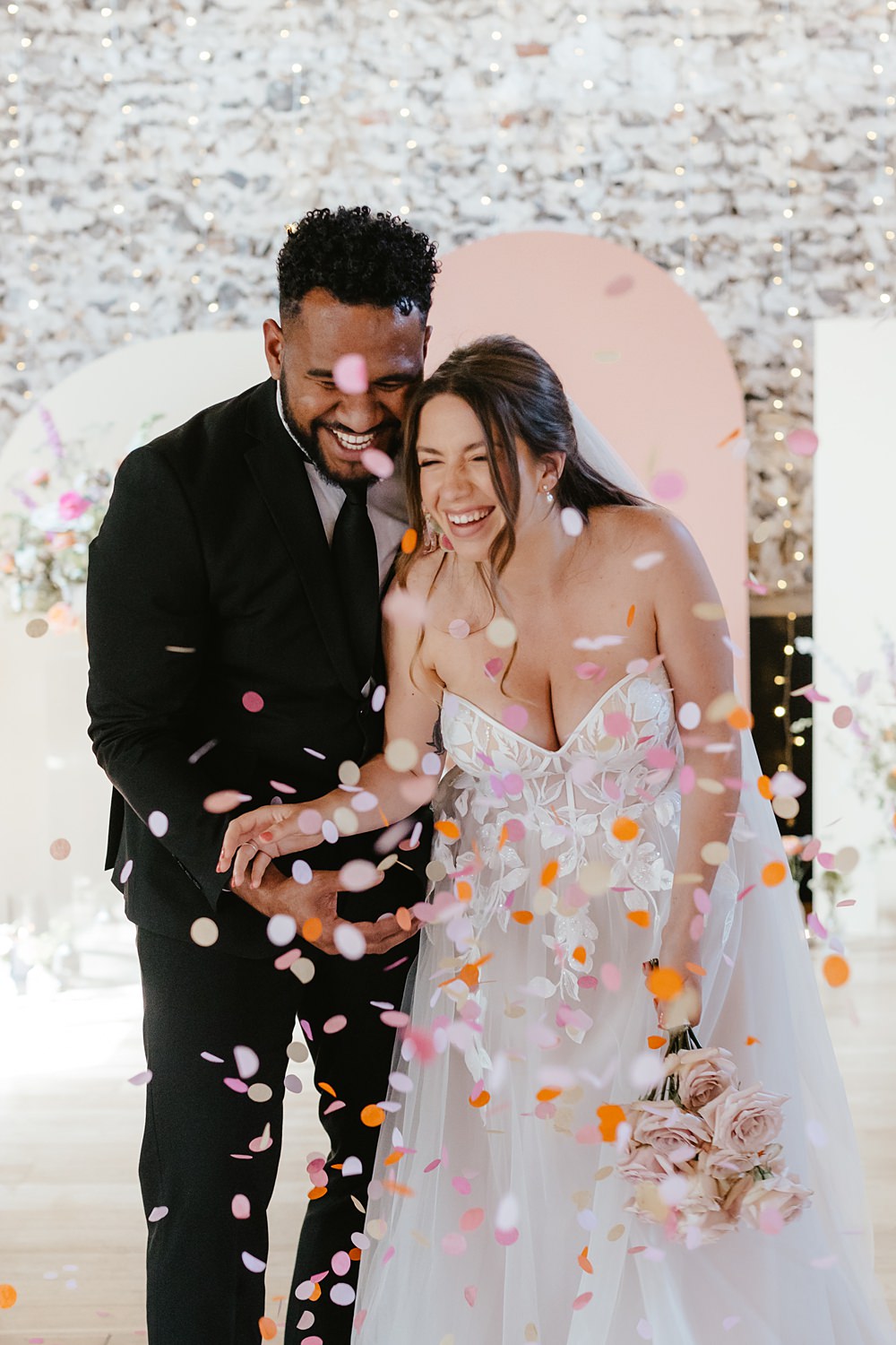 Pink Orange Wedding Ideas Bethany Smith Photography