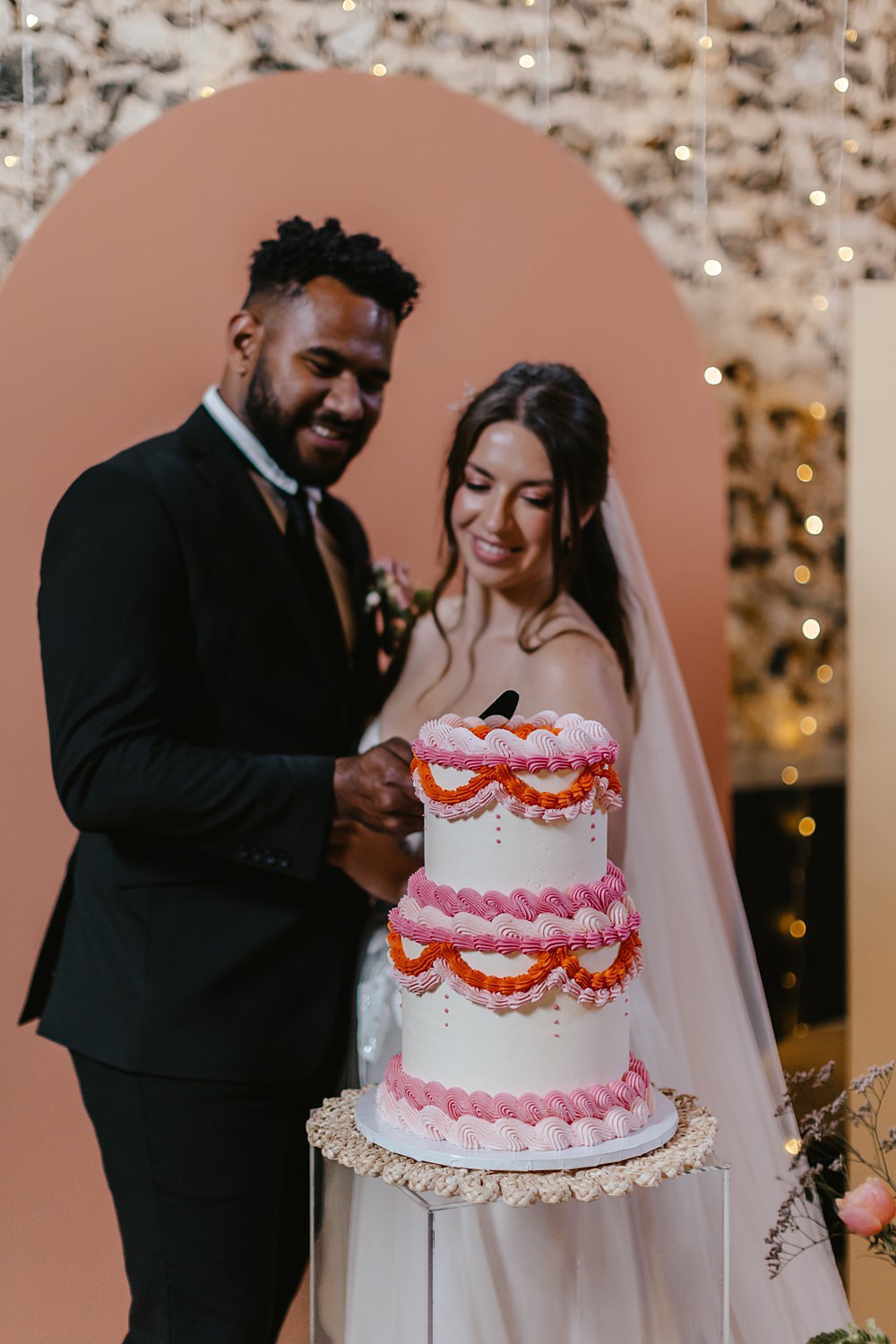 Pink Orange Wedding Ideas Bethany Smith Photography