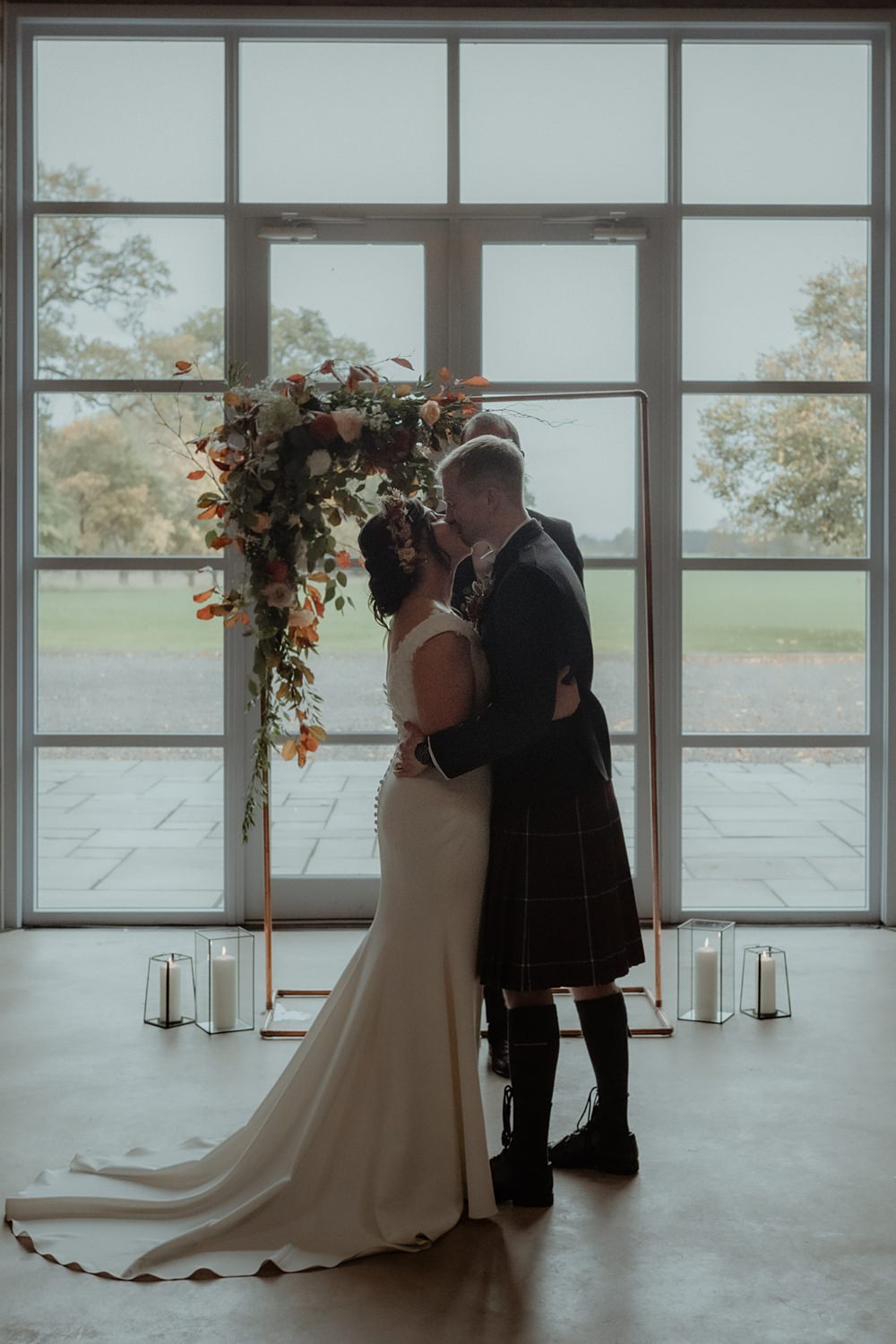 Flower Arch Backdrop Ceremony Rossie on the Earn Wedding Mint and Jasmine