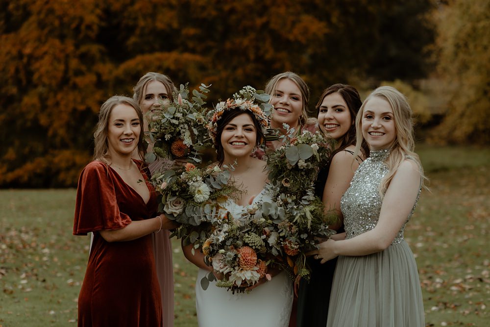 Mismatched Pastel Bridesmaid Dresses Rossie on the Earn Wedding Mint and Jasmine