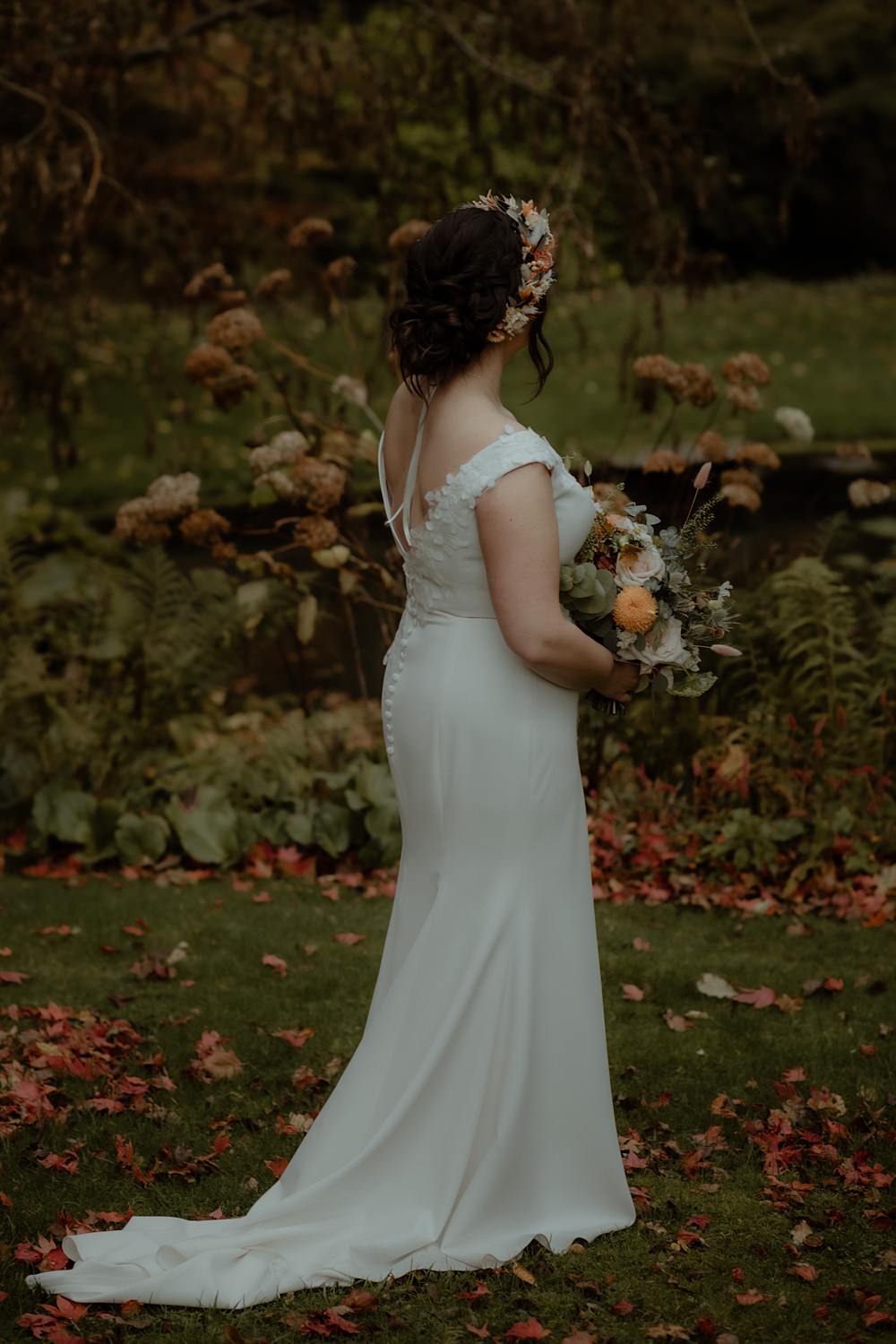 Dress Gown Bride Bridal Straps Train Rossie on the Earn Wedding Mint and Jasmine