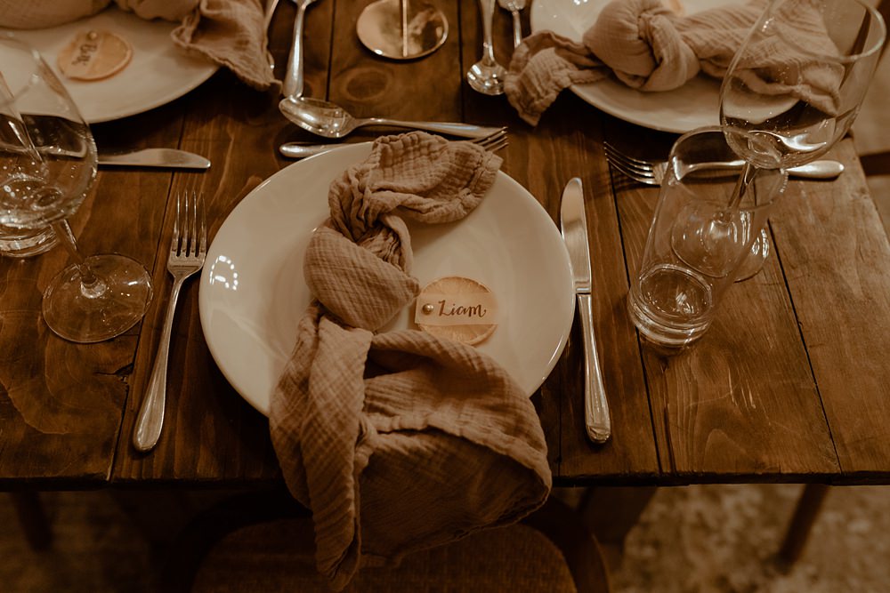 Place Setting Napkin Decor Rossie on the Earn Wedding Mint and Jasmine