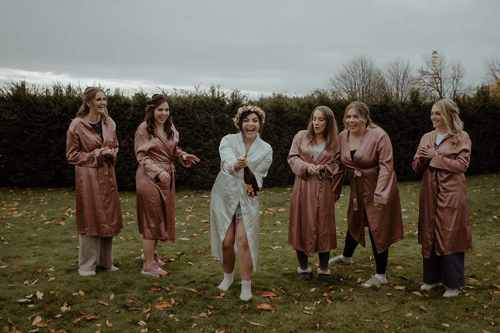 Bridesmaids Bride Robes Rossie on the Earn Wedding Mint and Jasmine