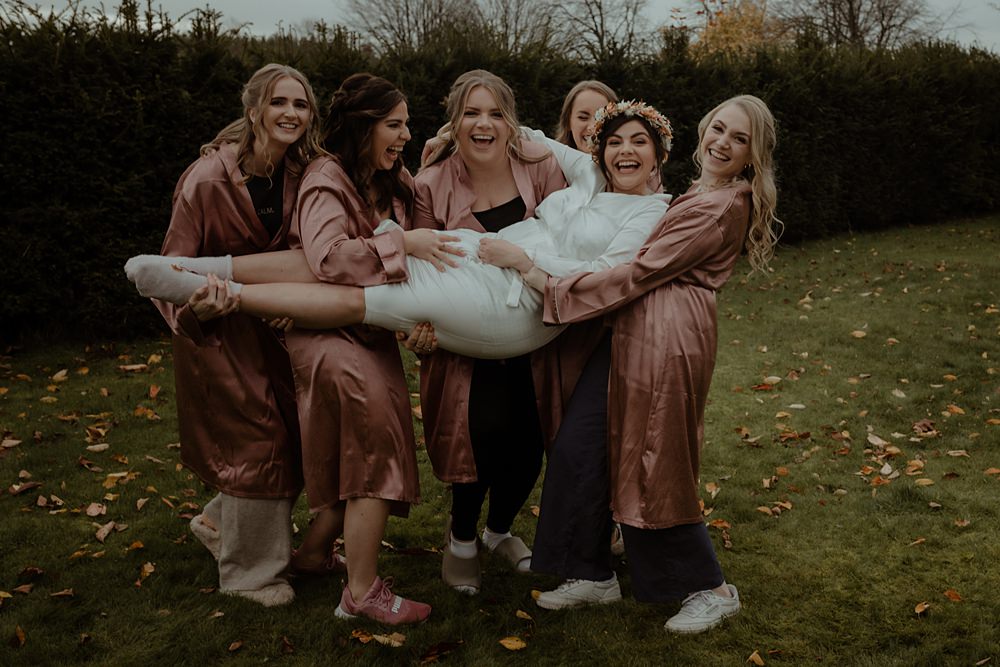 Bridesmaids Bride Robes Rossie on the Earn Wedding Mint and Jasmine