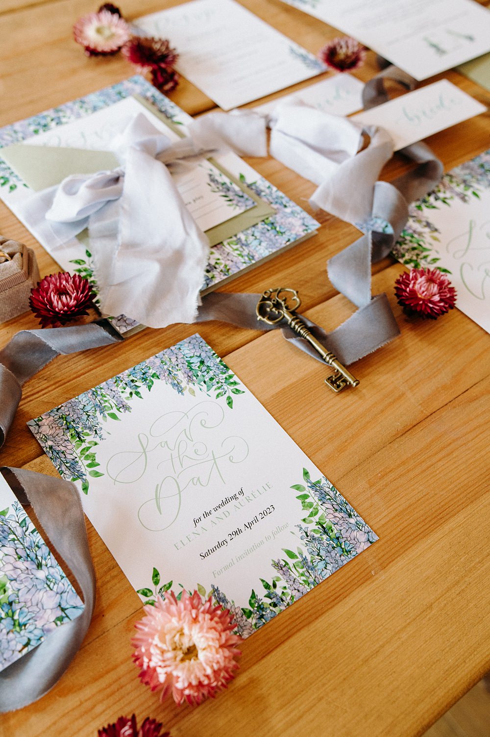 Save The Date Stationery Surrey Glasshouse Wedding Chloe Martin Photography