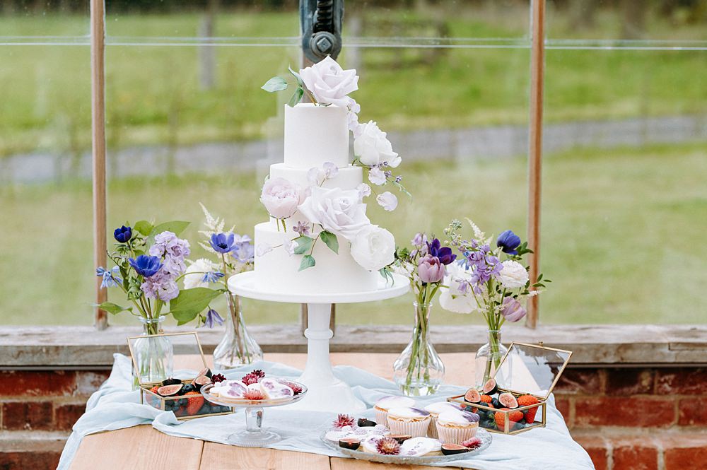 Cake Dessert Table Surrey Glasshouse Wedding Chloe Martin Photography