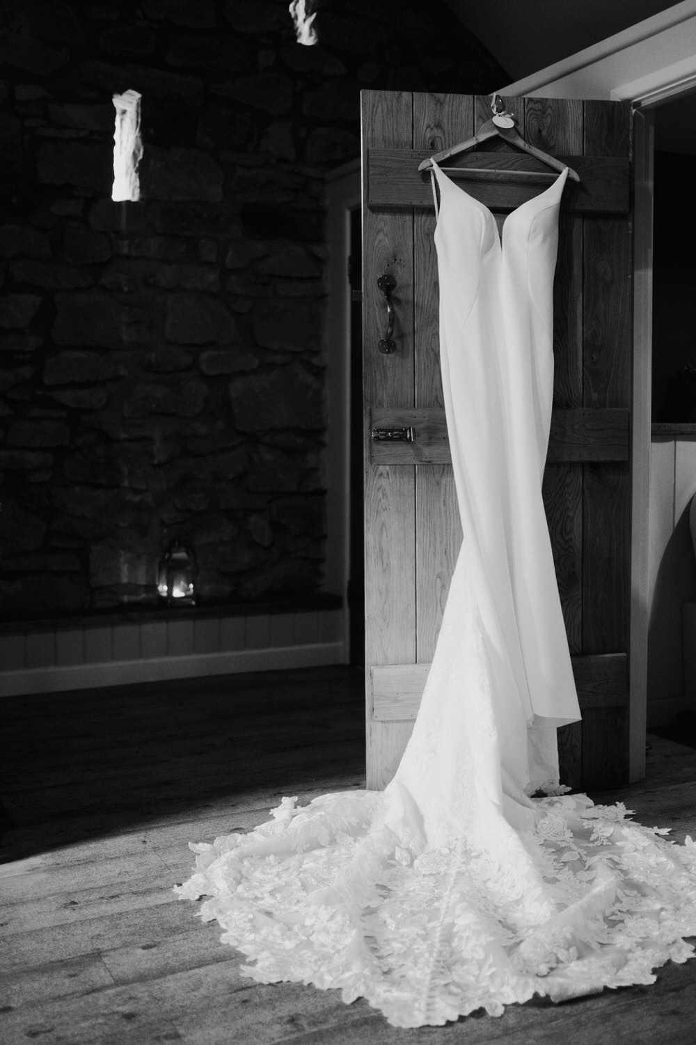 Dress Gown Bride Slinky Train Tower Hill Barns Wedding Tom Wyatt