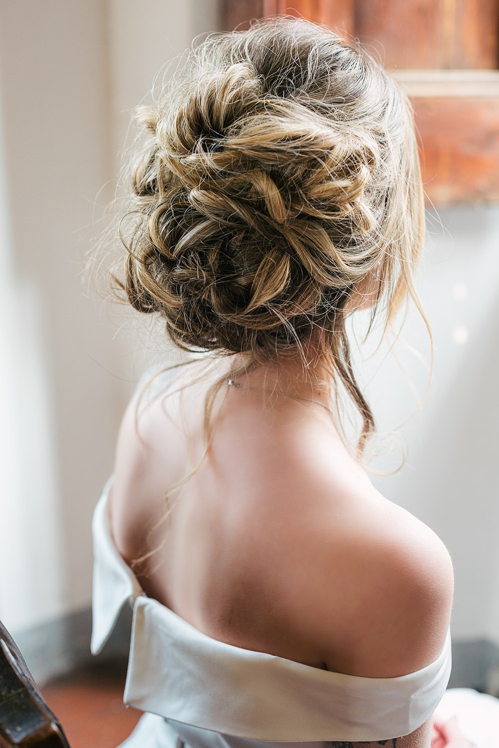 Bride Hairstyle Up Do Villa Orsi di Azzate Wedding Rossella Putino