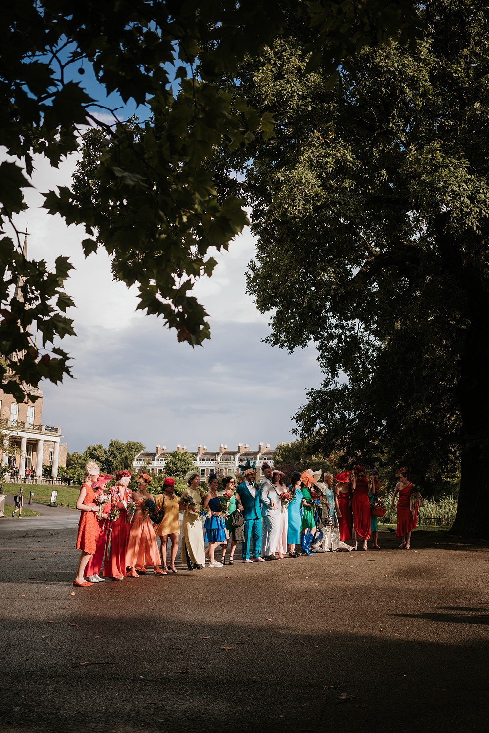 Rainbow Bridesmaids Party Outfits West Reservoir Centre Wedding Lauren Marchant Photography