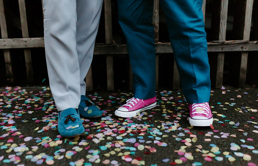 Groom Shoes Converse Loafers West Reservoir Centre Wedding Lauren Marchant Photography