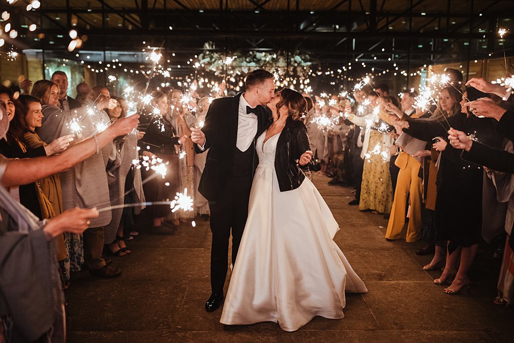 Sparklers Exit Broughton Sanctuary Wedding Photography34