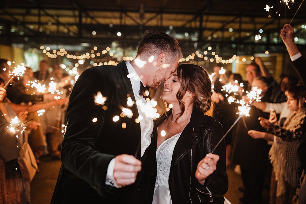 Sparklers Exit Broughton Sanctuary Wedding Photography34