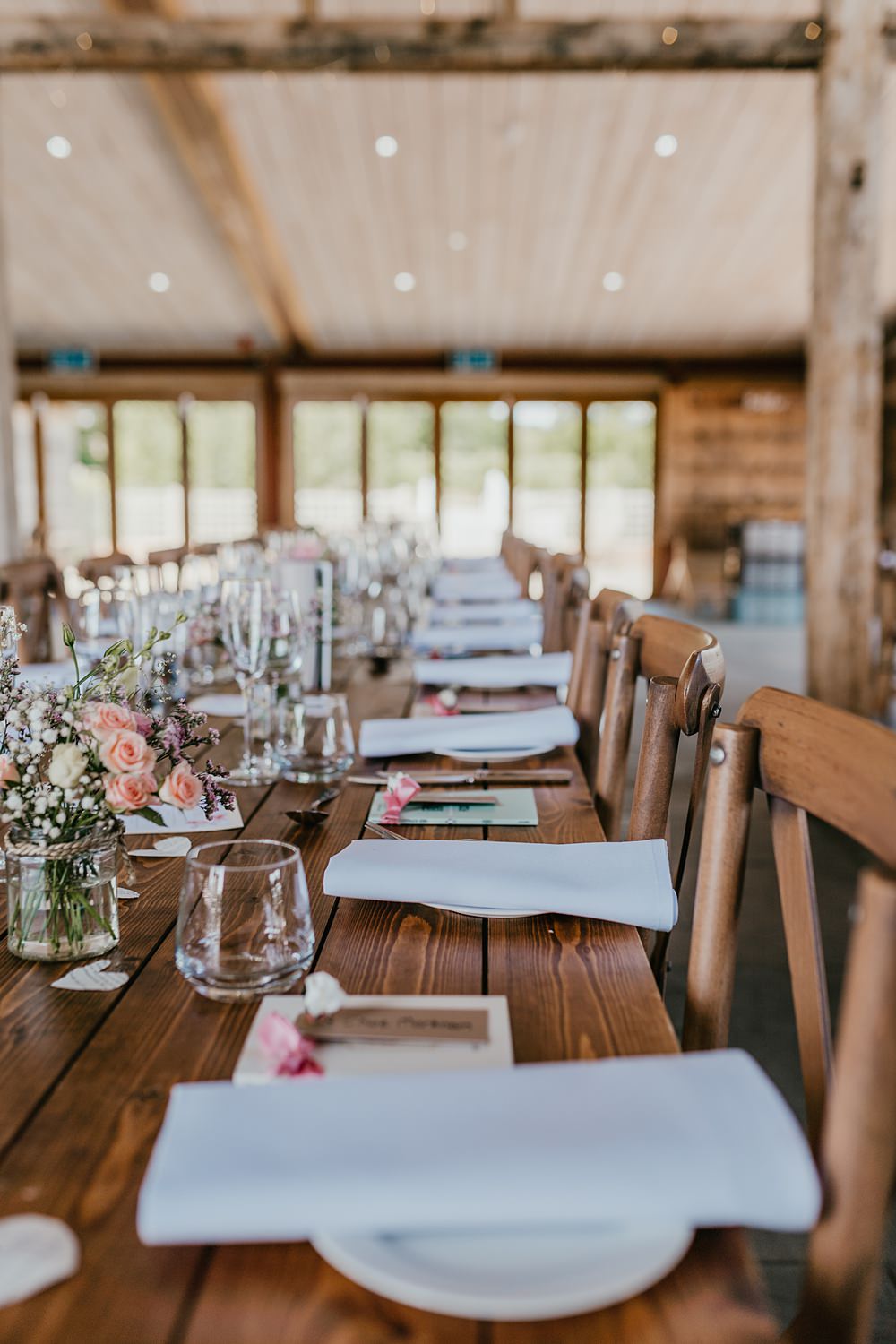 Napkins Table Decor Cherry Barn Wedding Shelby Ellis Photography