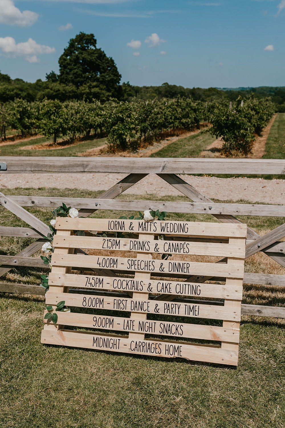 Wooden Pallet Sign Cherry Barn Wedding Shelby Ellis Photography