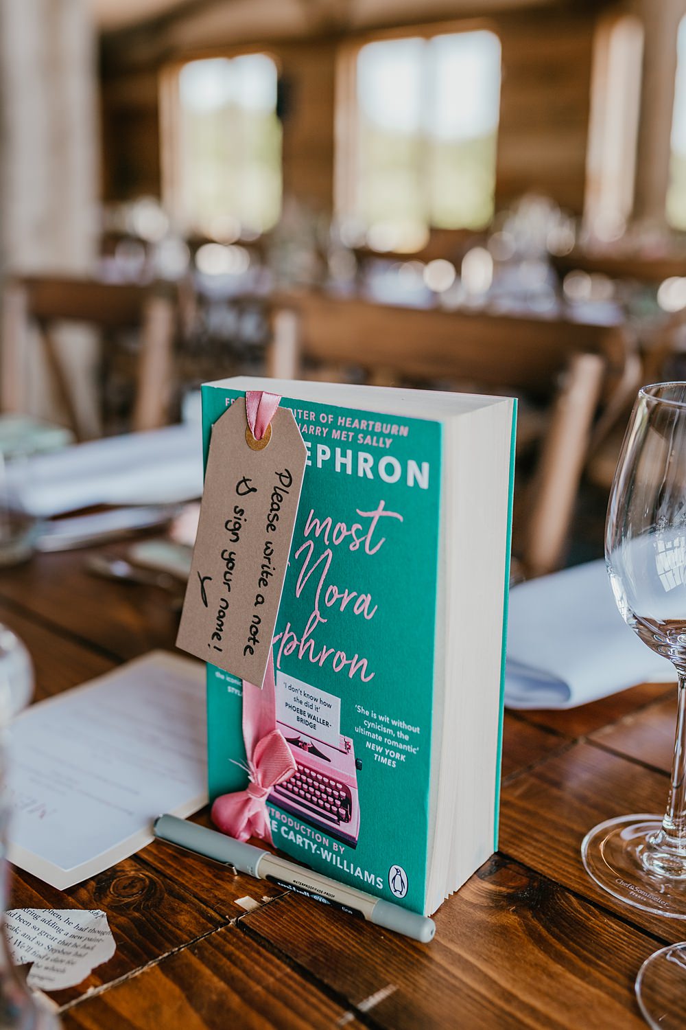 Book Table Name Cherry Barn Wedding Shelby Ellis Photography