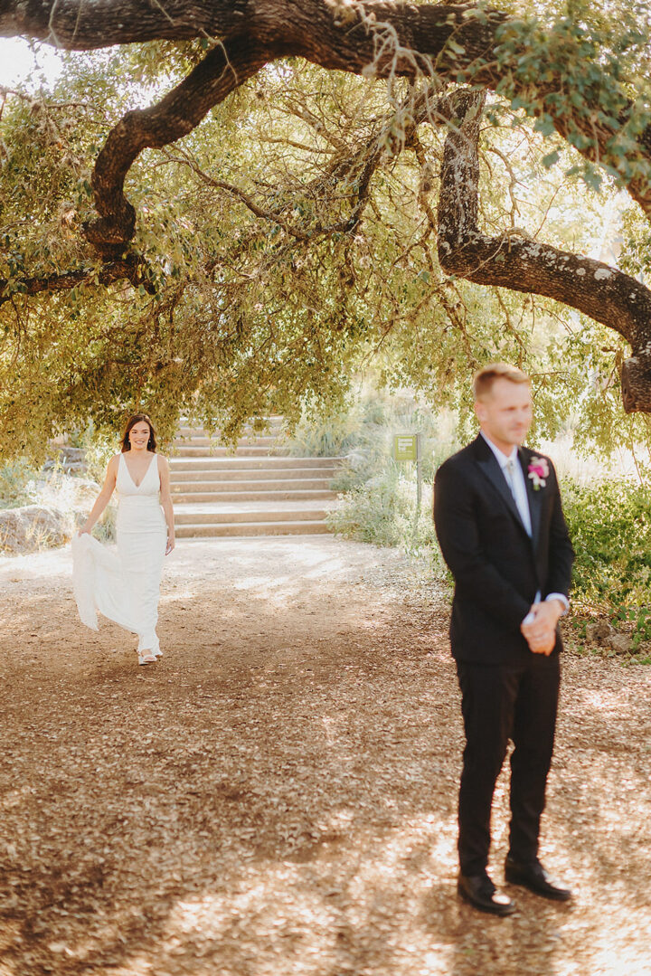 First Look Tree Wedding Idea Two Pair Photography