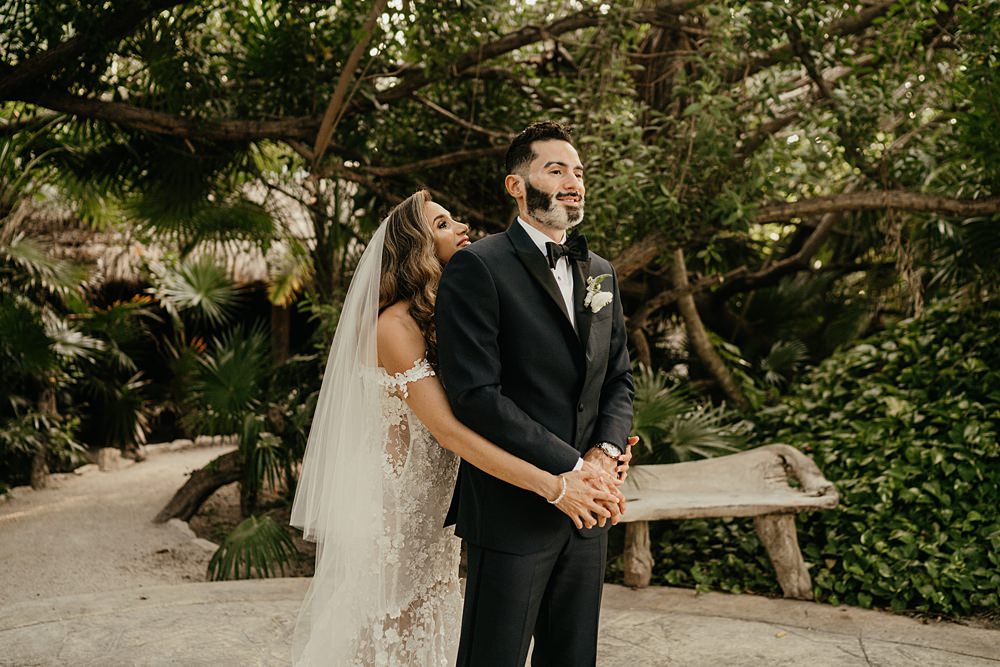 First Look Wedding Photo Idea Kape Photography