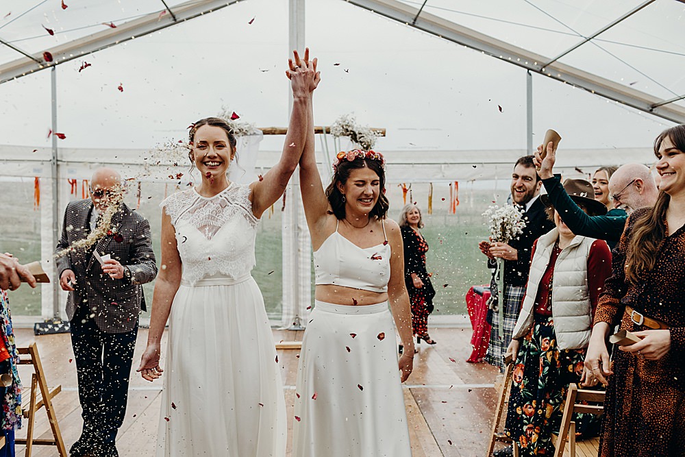 Harvest Moon Weddings Lauren Stirling Photography Confetti Throw