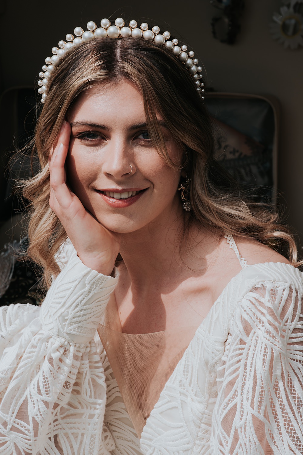 Bride Makeup Mismatched Pattern Wedding Ideas Melanie Barnfield Photography