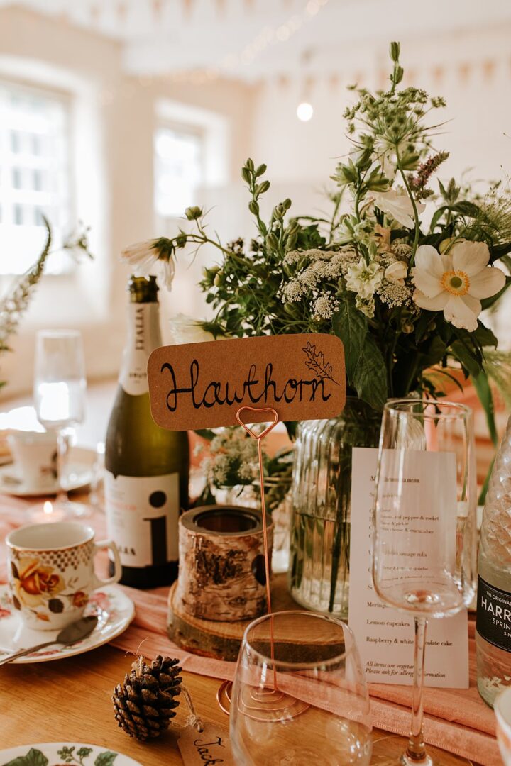 Nature Autumn Wedding Centrepiece Decor Maddie Farris Photography