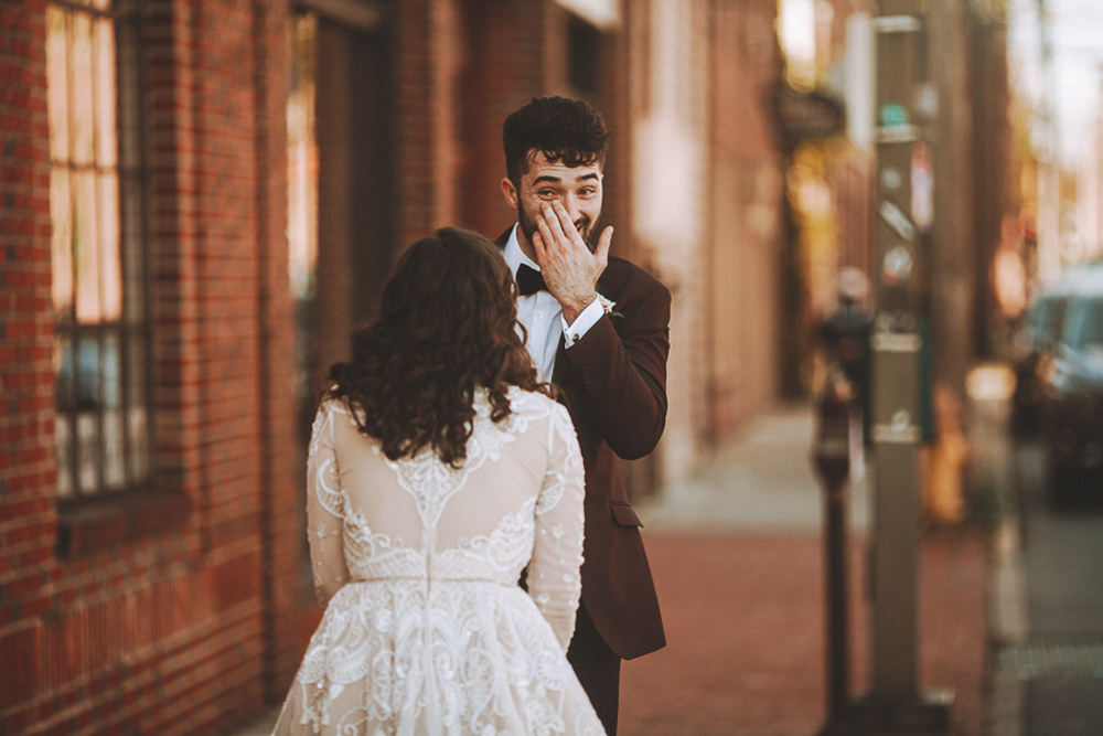 Wedding First Look Photo Emotional Nessa K Photography