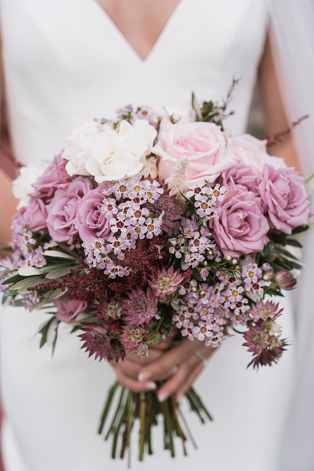 Bouquet Bride Flowers Pink Rose Borgo di Castelvecchio Wedding Punti di Bianco