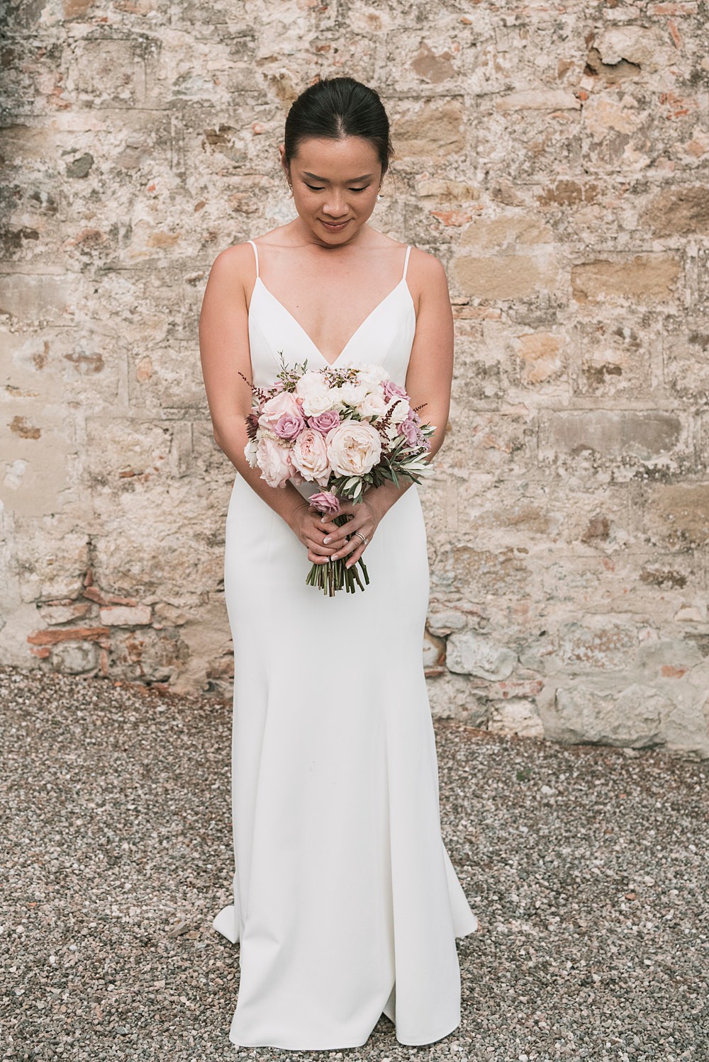 Dress Bride Straps Borgo di Castelvecchio Wedding Punti di Bianco