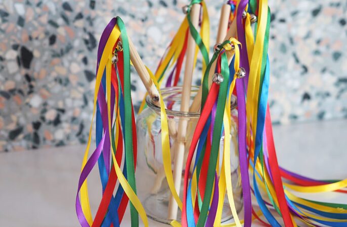 DIY Ribbon Wands How To Wedding Craft