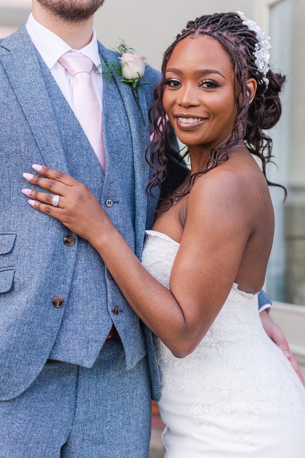 Bride Makeup Hair Up Do English South African Wedding James and Kerrie Photography