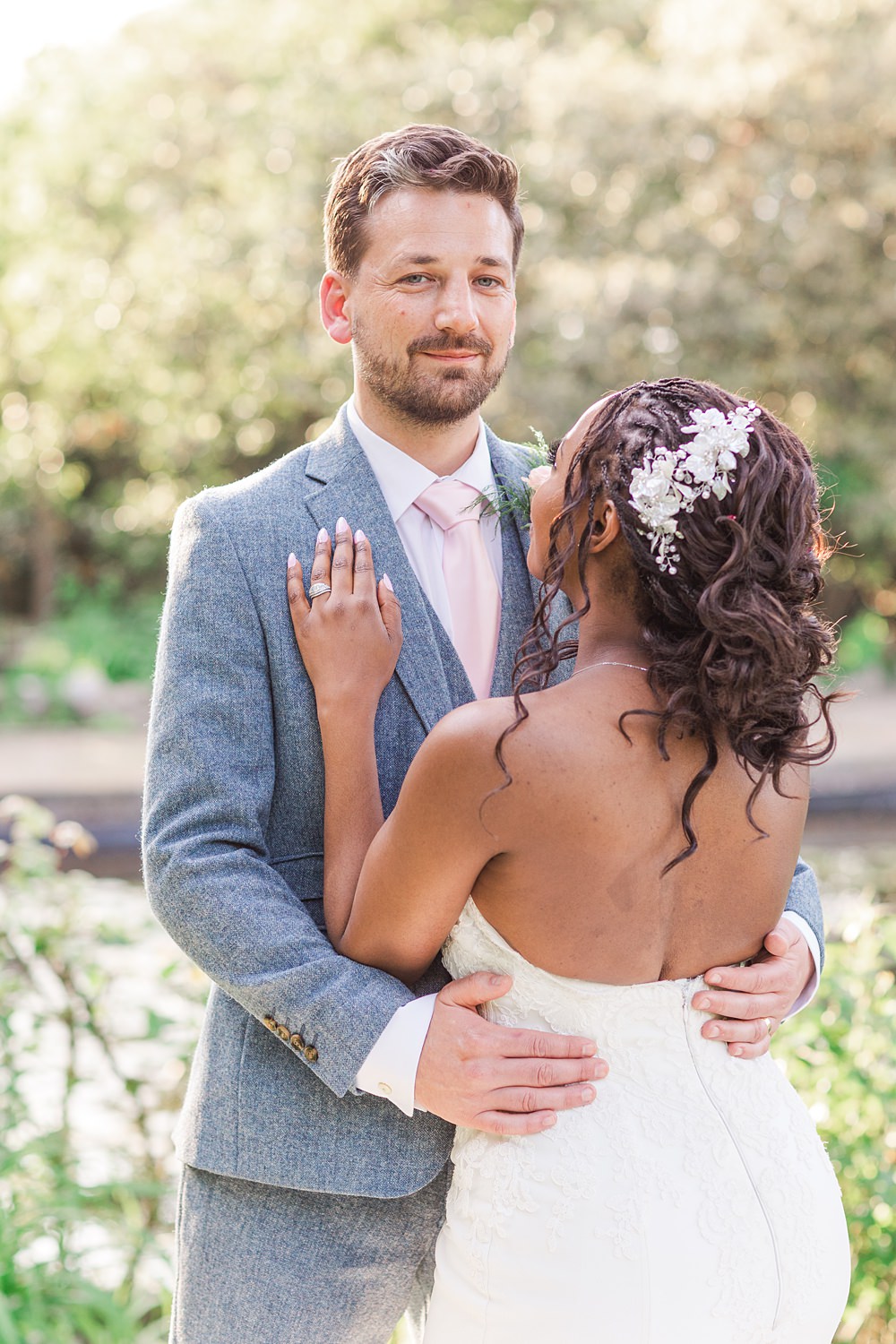 Bride Hair Up Do Hairstyle Accessory English South African Wedding James and Kerrie Photography