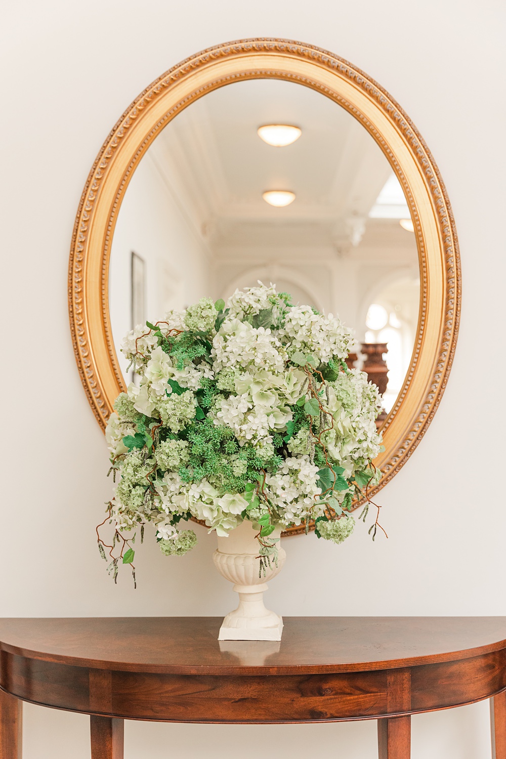 Urn Flower Arrangement English South African Wedding James and Kerrie Photography