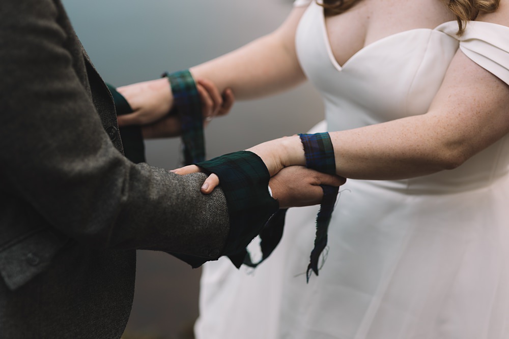 Handfasting Glencoe Lochan Wedding Lauren Elliott Photography