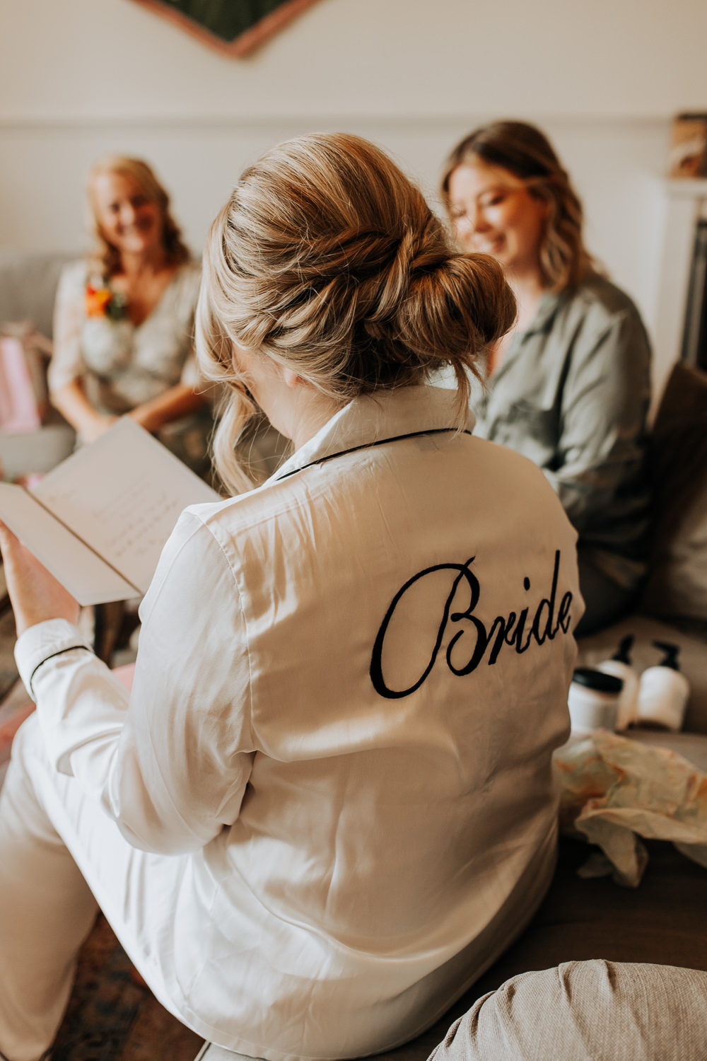 Bride Robe Lancashire Country House Wedding Wyldbee