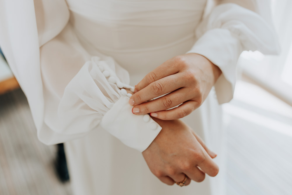 Bride Nails Manicure Lancashire Country House Wedding Wyldbee