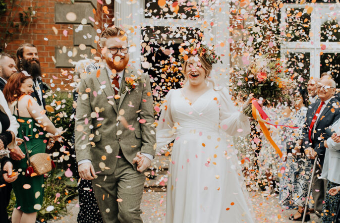 Lancashire Country House Wedding Wyldbee Confetti Throw