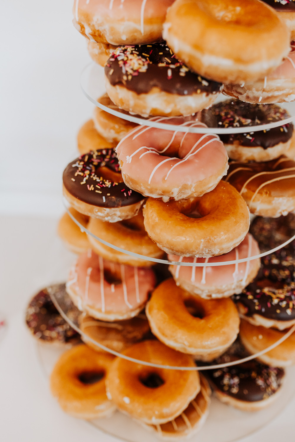 Doughnut Cake Tower Lancashire Country House Wedding Wyldbee