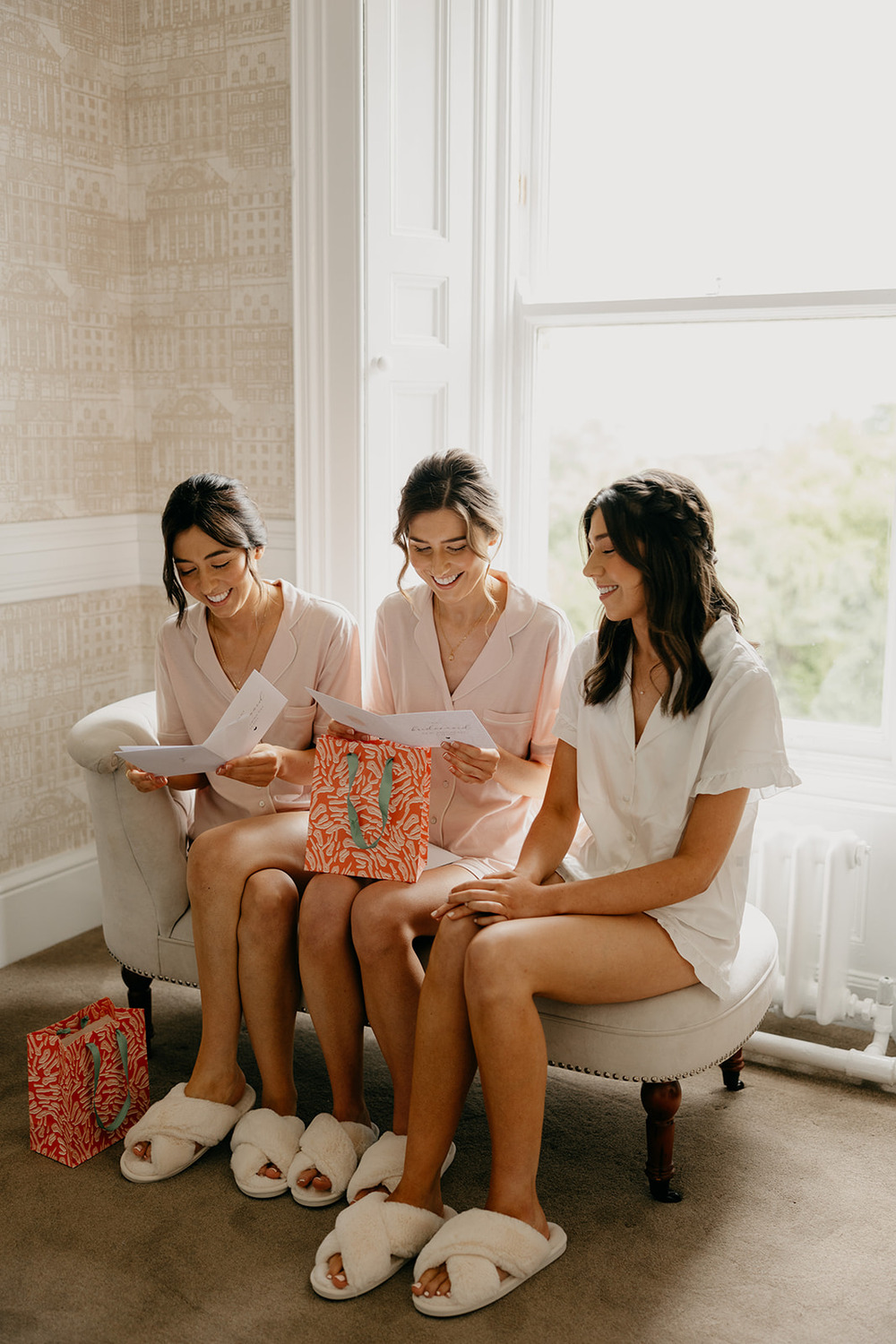 Bridesmaids Gifts Cards Magheramorne Estate Wedding Iain Irwin