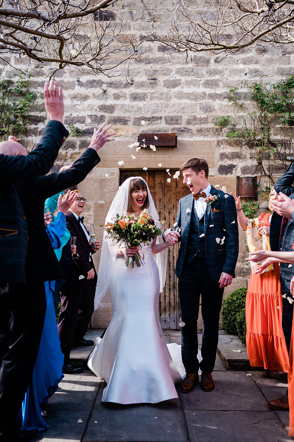 Confetti Throw Retro Rustic Barn Wedding Paul Santos Photography