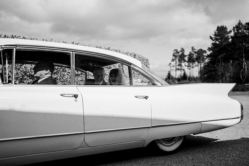 Car Transport Classic Retro Rustic Barn Wedding Paul Santos Photography
