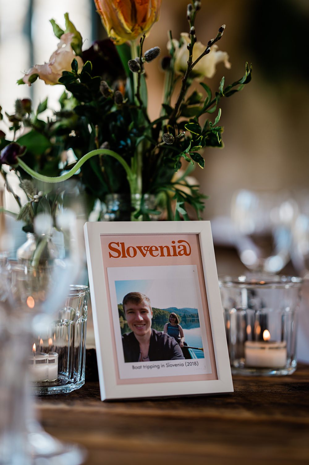 Table Name Photo Retro Rustic Barn Wedding Paul Santos Photography