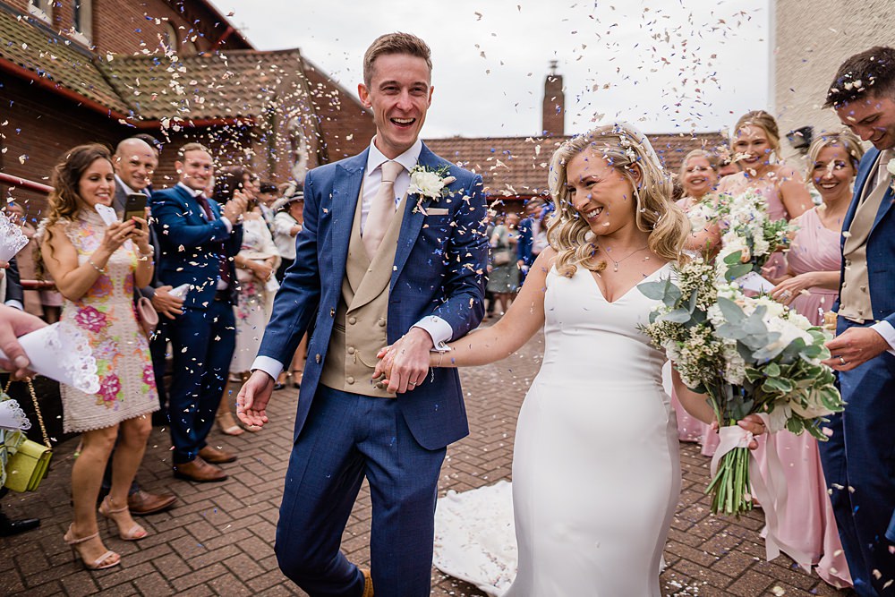 Confetti Throw Walled Garden Yurt Wedding Charlotte Mail Photography